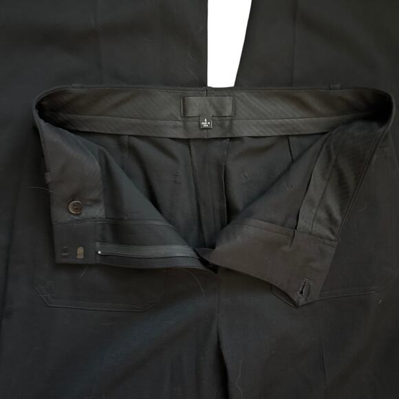 Nili Lotan Christophe Wide Leg Virgin Wool Pants Black Size 6 - Picture 8 of 15